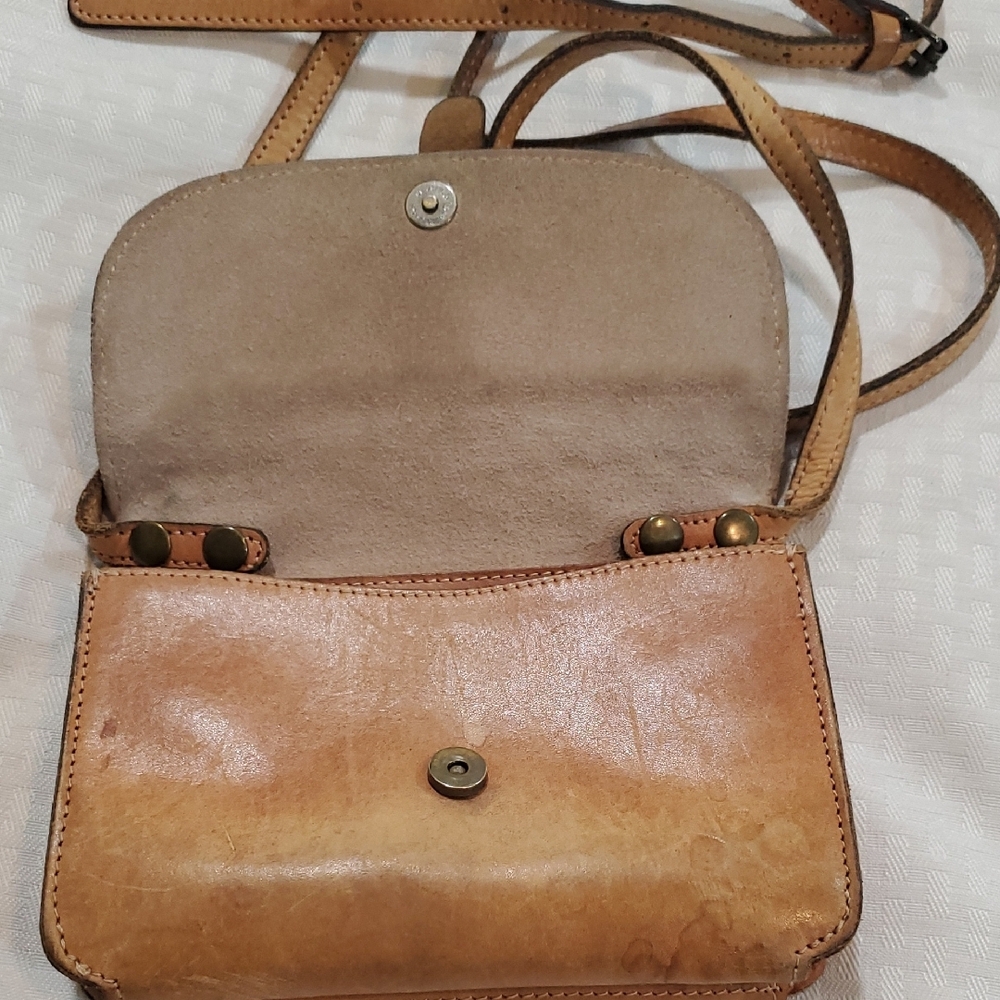 Patricia Nash Tori Brown Lattice Crossbody Bag - Picture 3 of 14